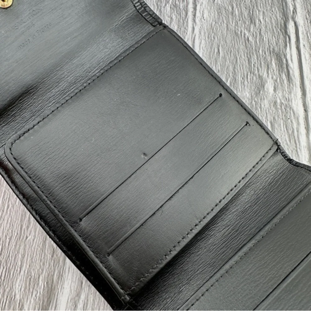 AUTHENTIC Louis Vuitton Marco Wallet. Previously owned. Black.